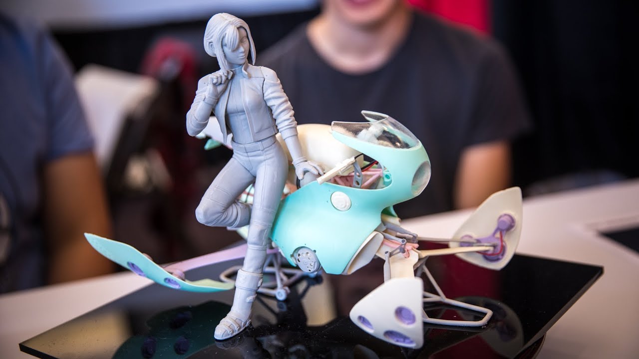 Heavy Poly's Hoverbike Resin Garage Kit!