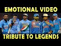 Most emotional cricket ever  tribute to indian team legends  dhoni yuvraj ganguly ft