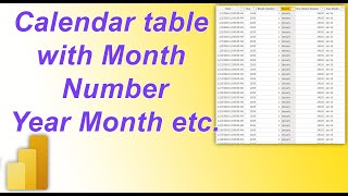 How to Create Calendar Table using DAX in PowerBI | MI Tutorials