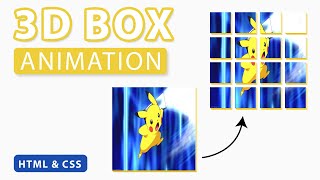 3D Rotating Boxes Animation using HTML & CSS