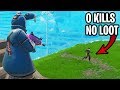 i got a free win by pretending to be a noob on fortnite... (i did nothing ALL GAME!)