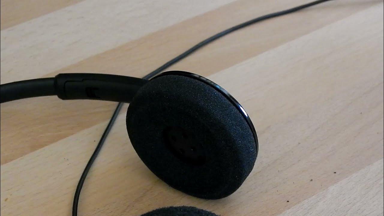 How to Replace the foam ear pad on a Plantronics Headset. Easy and