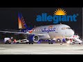 Allegiant Airbus A319-112 | Tupelo Regional Airport arrival