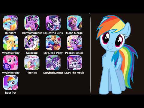 My Little Pony (iOS,Android) 6 Games Review: MLP Rainbow Runners,Harmony Quest,Equestria Girls