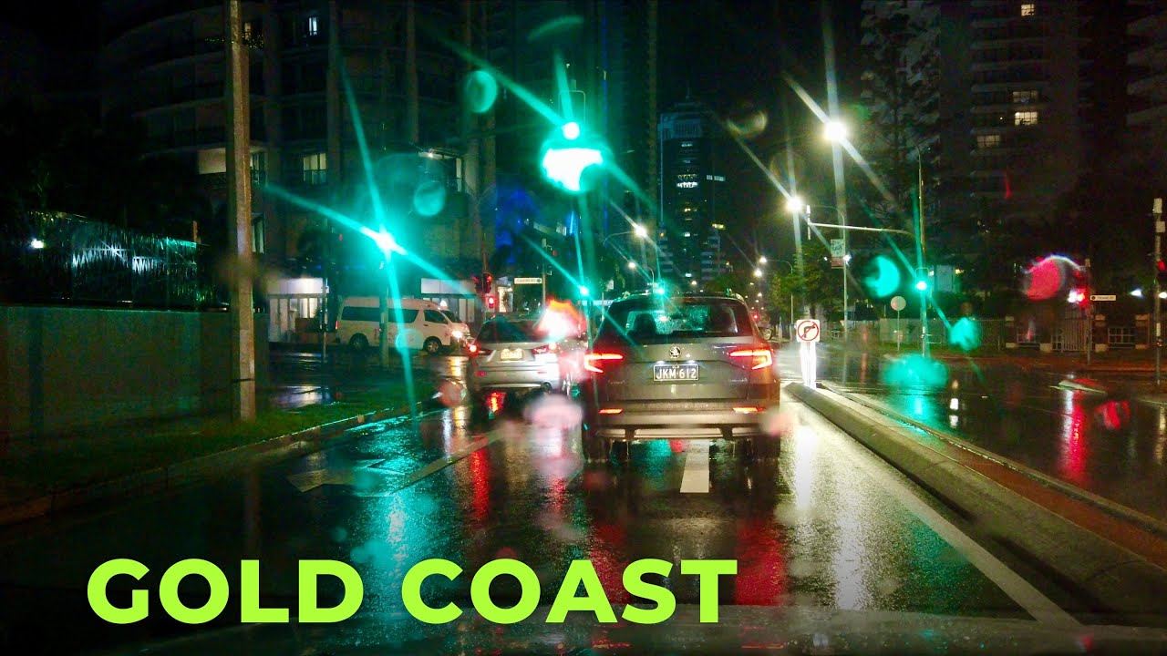Night Drive on The Gold Coast QUEENSLAND AUSTRALIA YouTube