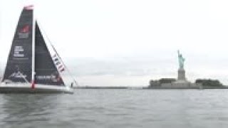 Teen arrives in NY harbor after trans-Atlantic trip