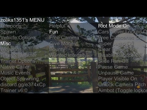Zolika1351's Red Dead Redemption Trainer v6.5 (Riot Mode Added) - YouTube