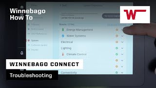 Winnebago Connect: Troubleshooting