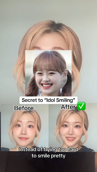 The Secret to “Idol Smiling” how they train for prettier smile ...#shorts