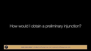 How To Obtain A Preliminary Injunctions