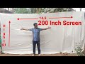 Aun Akey 6 projecter 200 Inch Screen Test