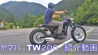 ヤマハ　TW200 紹介動画　ヤフオク　済み