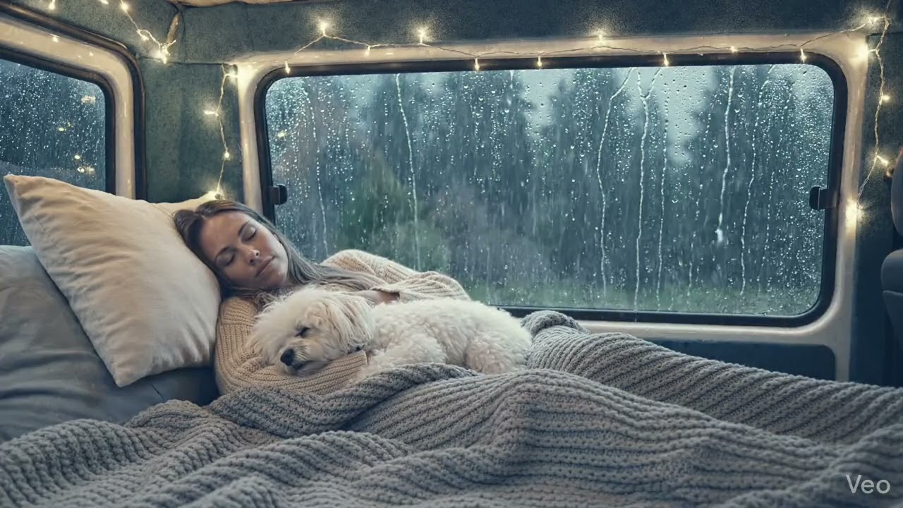 Listening to Rain While Resting in a Van I ASMR