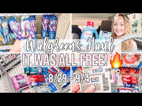 FREE WALGREENS COUPONING HAUL! (8/29-9/4) PAID WITH WALGREENS CASH ON A PAPER BOOSTER!