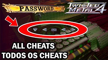 Twisted Metal 4 [PS1] - All Cheats (Todos os Cheats)