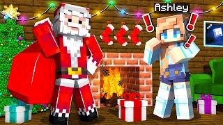 SANTA SNEAKS INTO MY HOUSE IN MINECRAFT!