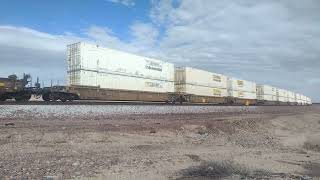 EB BNSF JB Hunt Intermodals Express Train At Nebo Ca! #bigbossrailfanner