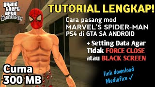 [TUTORIAL] Cara Pasang Mod SPIDER-MAN PS4 Di GTA SA Android - Lengkap + Setting Data No Force Close screenshot 3