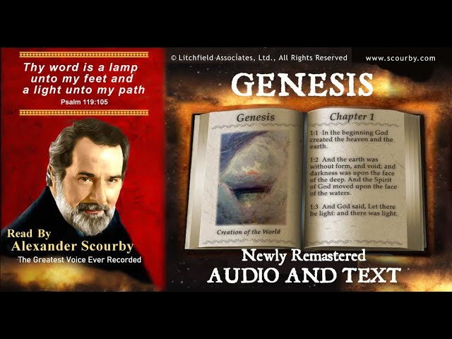 1 | Book of Genesis | Read by Alexander Scourby | AUDIO u0026 TEXT | FREE  on YouTube | GOD IS LOVE! class=