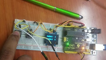 Arduino and Oled Electronic Voting system || Arduino Project || I2C