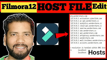 HOW TO UPDATE /EDIT/REPLACE TEXT IN HOST FILE //Filmora 12