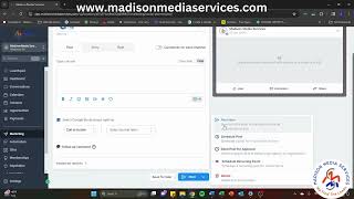 Madison Media Services - OneTrack CRM - Social Media Planner Feature screenshot 1