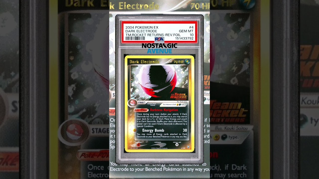 2004 Pokémon EX Team Rocket Returns Dark Electrode Reverse Foil