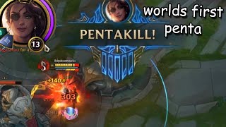 Samira but I somehow got the first penta on her in the world on my first try so yeah she's strong