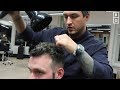 1 Short Fade Haircut 2 Different Ways To Style | Straight To Curly Hair Men