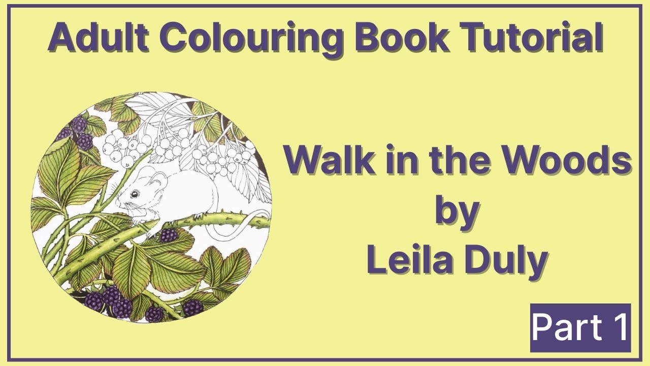 Walk in the Woods by Leila Duly - Mouse Colouring (Part 1)