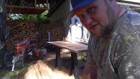 Live edge cedar picnic table  Part 1 of 2