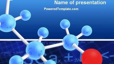 Molecular Skeleton PowerPoint Template by PoweredTemplate.com