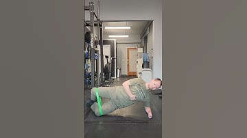 Modified sideplank + banded clamshell