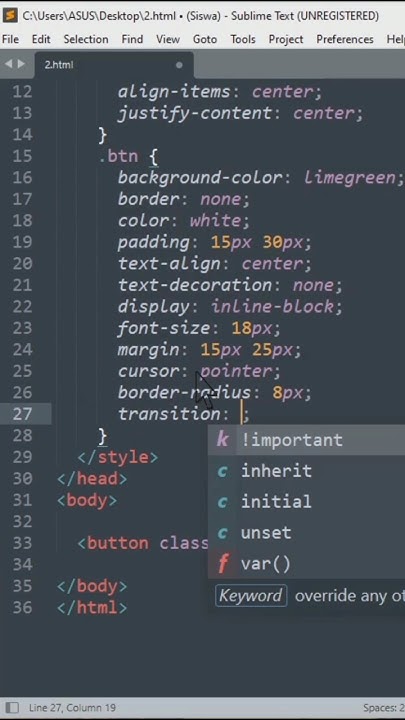Tutorial CSS Tombol dengan Efek Hover Kreatif 2024 #mengareit #html # ...