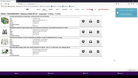 Pack Items Sorted by Shipment in Boxt