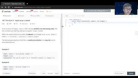 LeetCode # 167 Two Sum II