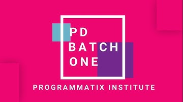 PD BATCH - 1 2019 | PROGRAMMATIX INSTITUTE