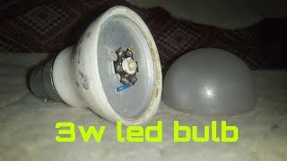 How to make a 3 watt led bulb | make 3 watt led bulb