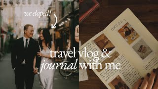 Eloping & Flying to Japan ✈ Travel Vlog & Journal With Me | 3 Weeks in Tokyo | Part 1