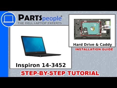 Dell Inspiron 14 3452 P60g003 Hard Drive Caddy How To Video Tutorial Youtube