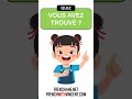 French Phrases Quiz  I  Find The Missing Word # 00213 #Shorts