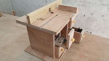 Make And Use A Mini Router Benchtop Table || DIY Trim Router Table