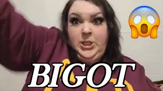 Foodie Beauty Showing Her True Bigot Self