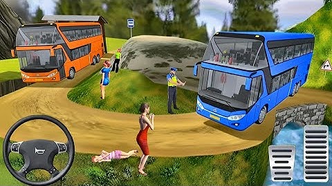 Uphill Offroad Bus Driving Simulator - Euro Coach Bus Driving Games 2025 - Android Gameplay