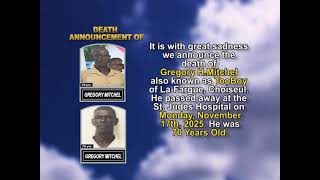 Gregory H.Mitchel ~ Short Obituary