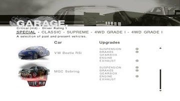 Colin McRae Rally 2005 - Graphical Menu Glitches - 1440P - 60FPS