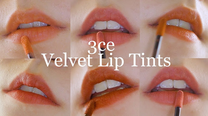 Son 3ce velvet lip tint review