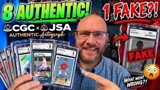 8 great autos (and 1 fake!) and my first pedigree! CGC / JSA return!