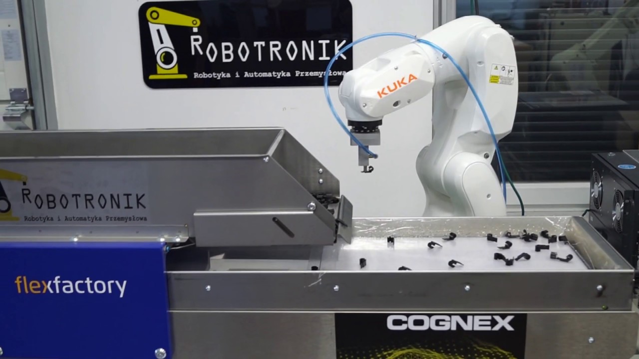Uniwersalny podajnik FlexFactory + Kuka + Cognex