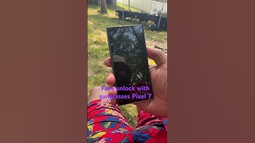 Face unlock works with the Pixel 7 with sunglasses nice￼!